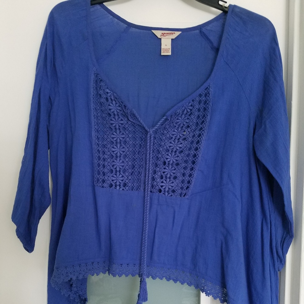 Arizona Royal Blue Bohemian Top